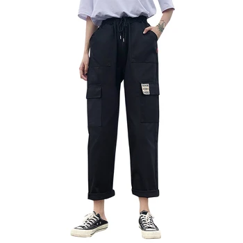 

Cargo Pants Woman Autumn Loose The Korean Version Show Thin High Waist Pants Sports Fashionable Casual Pants Woman