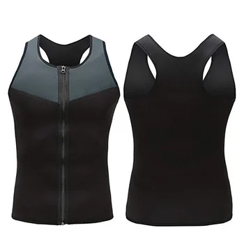 

Oeak Men Fashion Fitness Gym Neoprene Sauna Vest Sweaty Hot Waist Trainer Body Shaper New Slimming Suit Weight Loss Zipper Vest