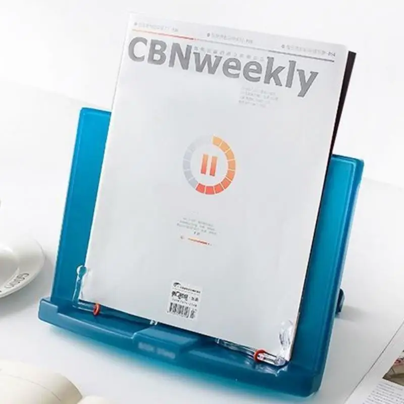 

Music Library Desk Plastic Book Reading Frame Folding Book Stand Portable Adjustable Sitting Office Student Seat Holder