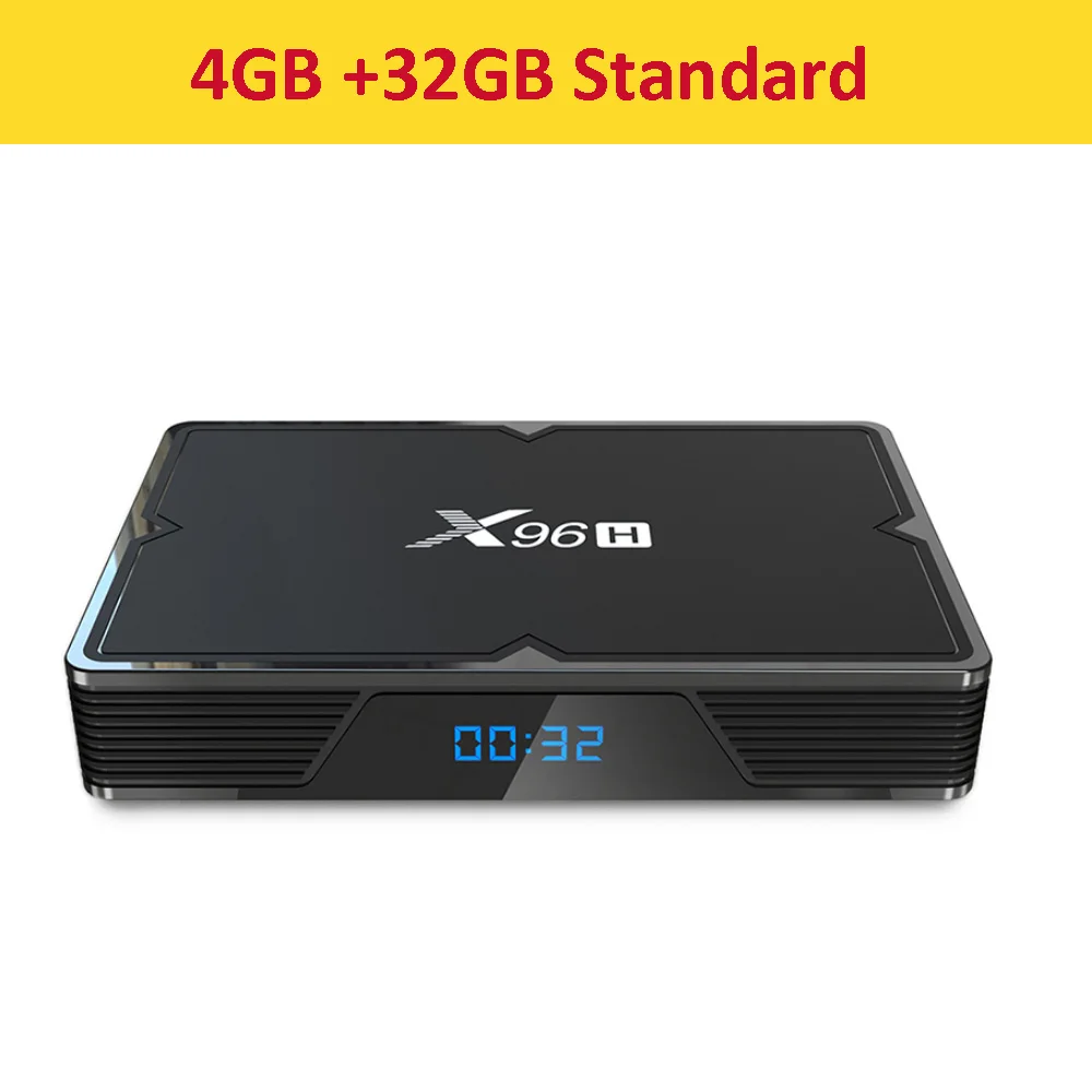 X96 X96H Smart tv BOX Android 9,0 4 Гб 64 Гб 32 Гб Allwinner H603 Wifi 1080P 4K GoogleStore Netflix Youtube 2 Гб 16 Гб телеприставка - Цвет: 4GB RAM 32GB ROM
