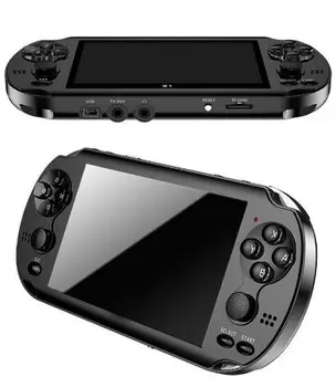 

32/64/128 Bit 5" 7" LCD X9 plus Double rocker 16GB Handheld Retro Game Player Console Video MP4 TF Card for GBA/NES 10000 games