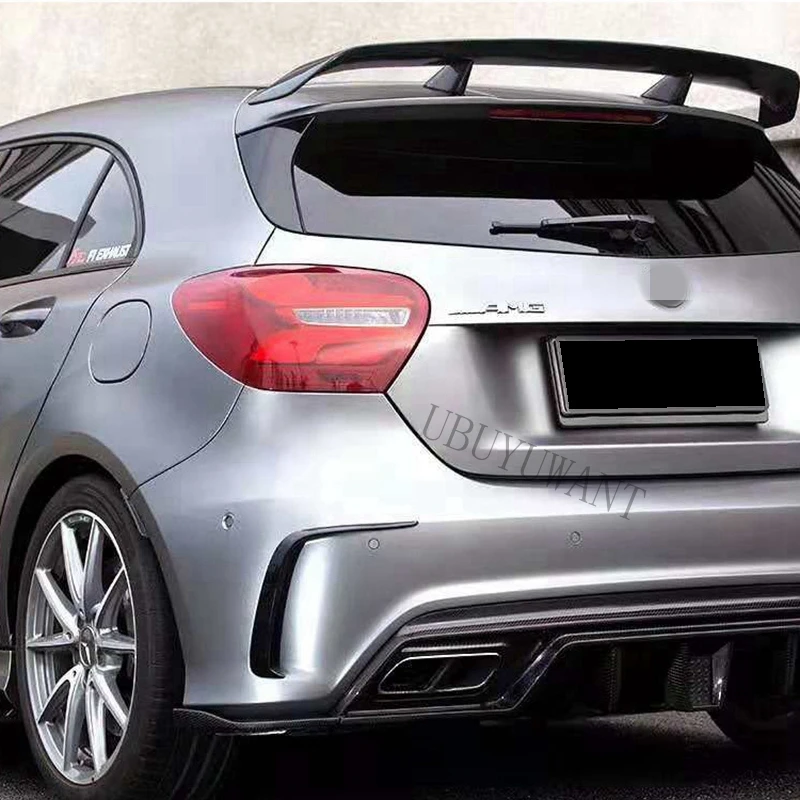 Для Mercedes Benz A класс W176 A160 A180 A200 A250 A45 AMG хэтчбек 5 дверей 2013- углеродного волокна задний спойлер крыло, крышка багажника