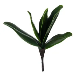 1 branche de Simulation Feuille Artificielle Papillon Orchidée Vert Décoration Principale 