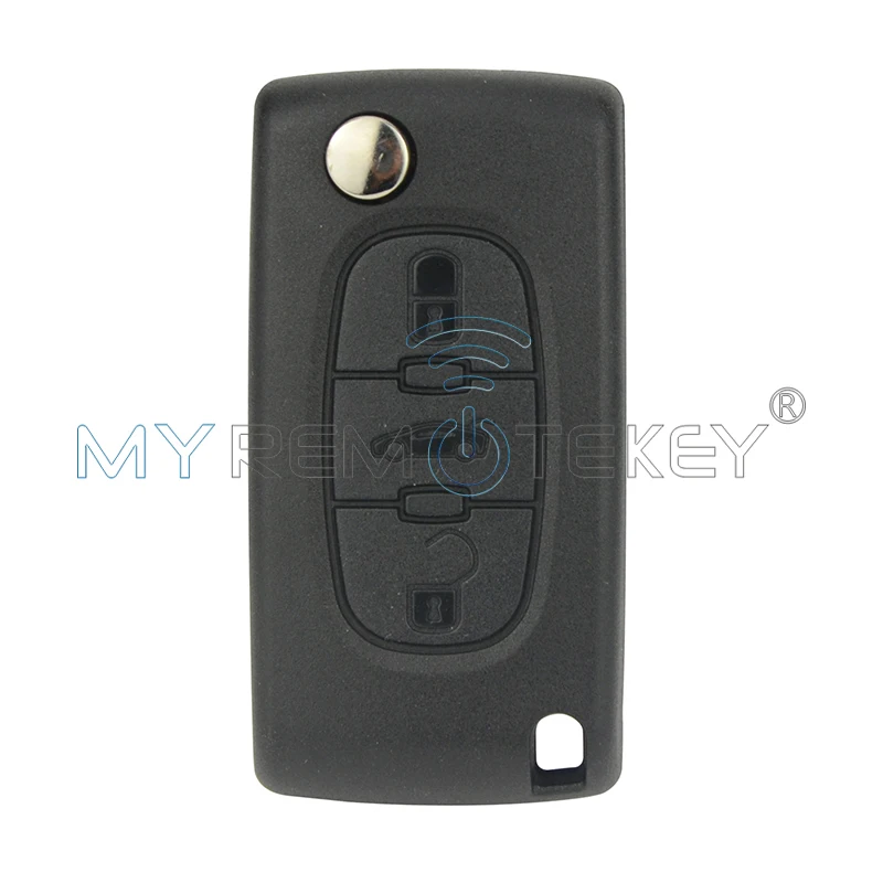 Флип дистанционный ключ автомобиля 3 кнопки Средний багажник для peugeot ASK модель 207 307 407 408 Citroen C2 C3 C4 C5 CE0536 HU83 VA2 remtekey