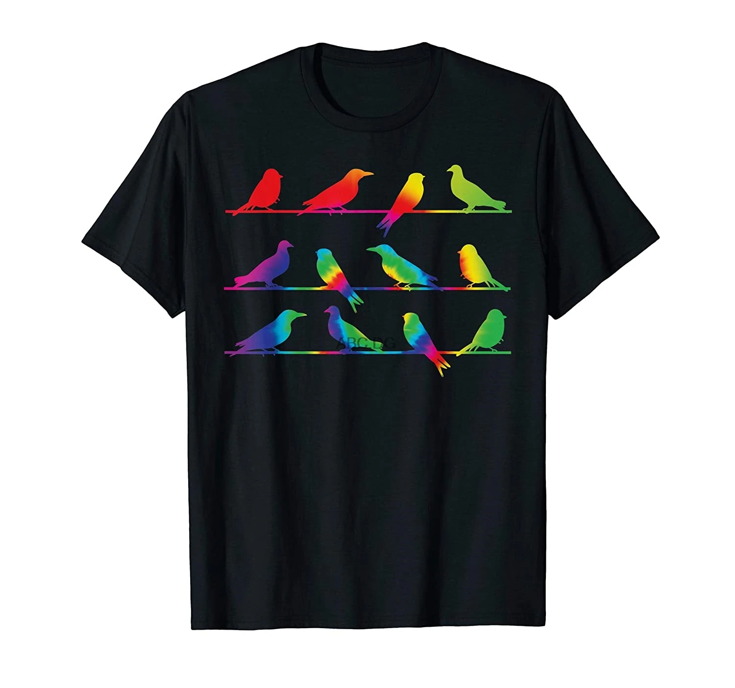 Birding Shirt Retro Tie Dye Bird Watcher Watching Gift |