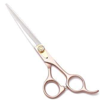 

Professional 8 Inch Rose Gold Pet Dog Small Animal Grooming Hairdressing Scissors Bending Scissors