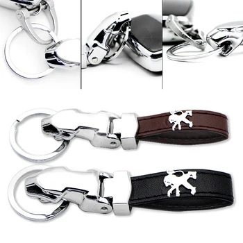 

Car Keychain Automobile Keyring for Peugeots 107 108 206 207 308 307 508 Style Car Key Accessories Interior Auto Keys Gadgets