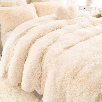 

Solid Blanket sofa Bed Bedding Sheet Soft Fluffy Fur Comfortable Shaggy Warm Throw Blankets for home Decor living roon 80x120cm
