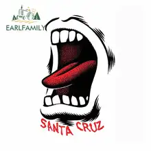 EARLFAMILY 13cm x 13cm Big Mouth Funny Car Stickers RV VAN 3D DIY Fine Decal Bumper Trunk Truck Graphics Vinyl JDM Accessories