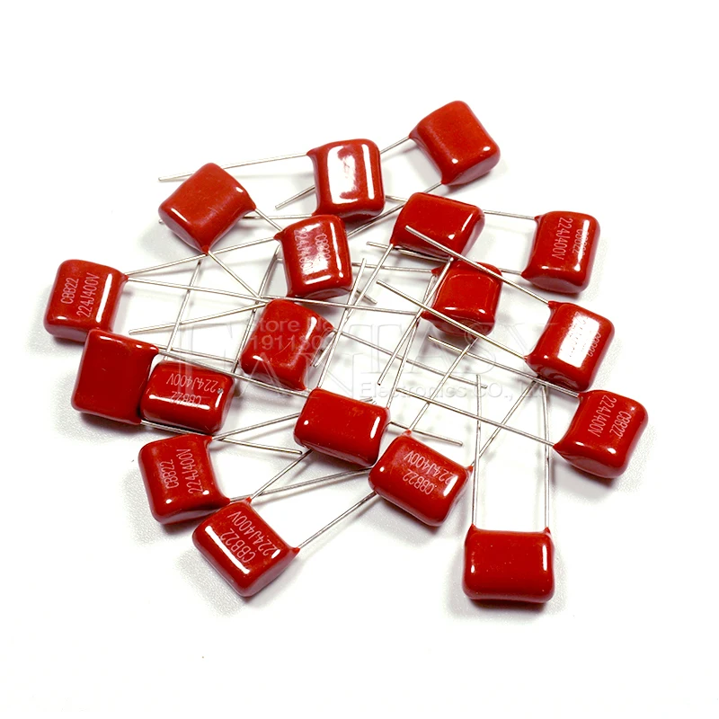 20 шт 400V224J 400V 0 22 мкФ 220NF 224J 224 CBB P10 полипропиленовый пленочный конденсатор с