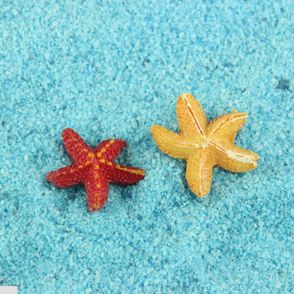 Starfish Terrarium Figurines Miniature Resin Starfish Fairy Garden Miniatures Garden Decoration  Fish Tank Decor