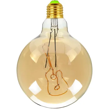 

TIANFAN Edison Bulbs Vintage Light Bulb Alphabet Quaver Guitar G125 Led Filament 4W 110V 220V E27 Hanging Light Bulb