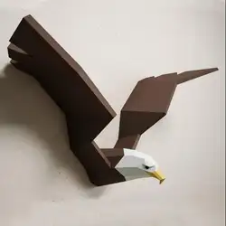 3D бумажная модель Летающий Орёл Precut бумага ремесло Домашний Декор Украшение стены Развивающие головоломки детские игрушки «сделай сам»