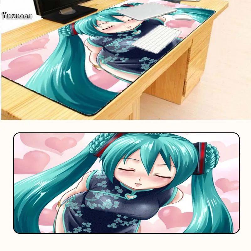 Yuzuoan Hatsune Miku сексуальный коврик для мыши компьютерный игровой геймерская