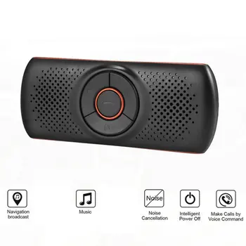 

Handsfree Car Speaker Kit For Cell Phone With 2 Phones Connection Simultaneous Support Wireless Calling Siri & Google