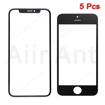 

5 Piece Touch Glass For iPhone 5 5s 6 7 8 6s Plus XR X Xs Max Single Front Outer LCD Screen Repair Parts