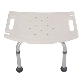 

Aluminium Alloy Elderly Bath Chair without Back of a Chair White J99Store
