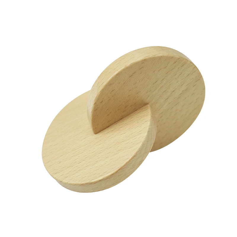 

Деревянные игрушки Монтессори для новорожденных, игрушка для упражнений с ручным захватом, блокирующие диски, игрушка для рук из массива дерева, подарок