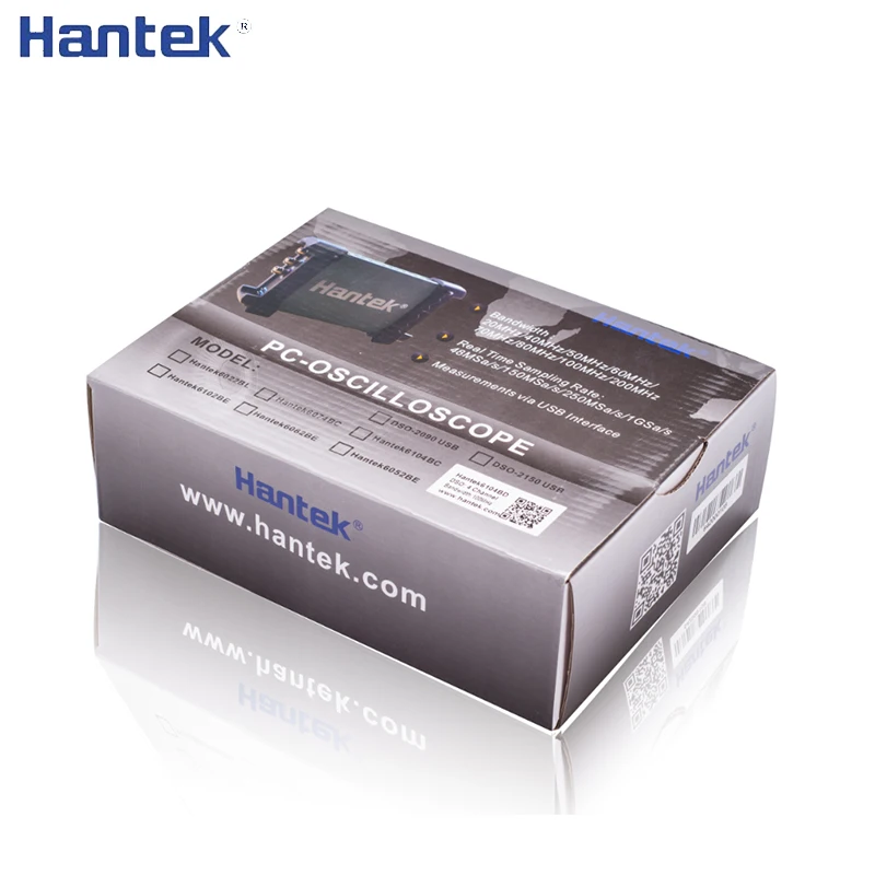 Hantek Осциллограф PC USB 4 канала 70-250 МГц 1GSa/s Портативный Osciloscopio портативный диагностический инструмент 6074BC 6104BC 6204BC 6254BC