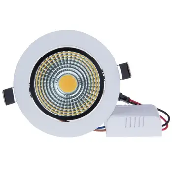 

1PCS Super Bright Recessed LED Dimmable Downlight COB 5W 12W LED Spot light LED decoration Ceiling Lamp AC110V AC220V