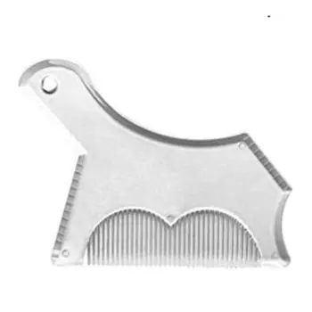 

1PC Men Beard Shaping Styling Template Ruler Combs Appearance Moustache Moulding Hairdressing Plastic Beard Hair Comb Blue
