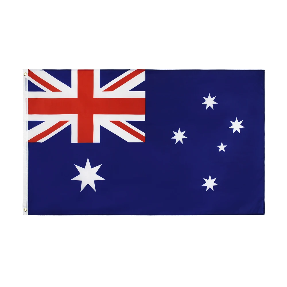 

Australian Custom Flag Any size 3x5ft Flying Banner 100D Polyester Advertising Sports Decoration Car Grommets