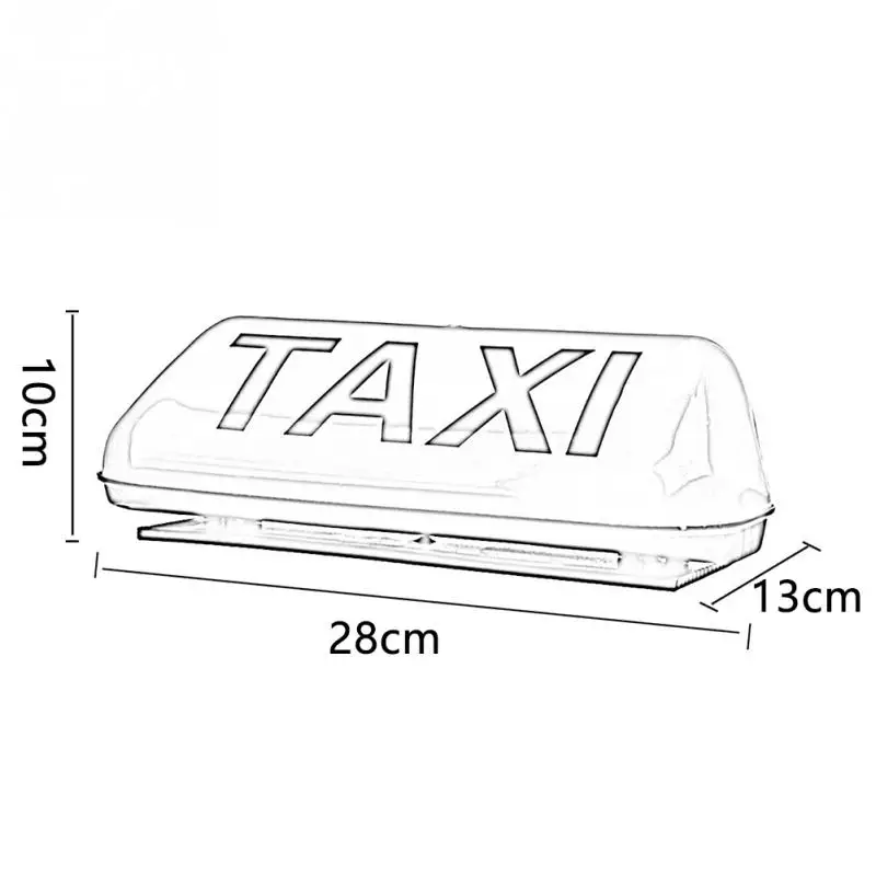 1" знак на крыше такси аэродинамический Магнитный Таксометр верхний фонарь кабины 12В Белый светильник супер яркий фонарь на крыше кабины