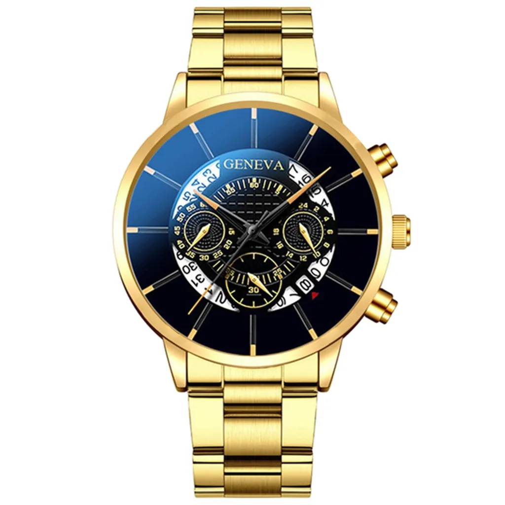 Fashion Cool Unique Digital Literal Multi Layer Dial Men Quartz Mesh Belt Watch Automatic Luxury Clock Men Waterproof Mechanic