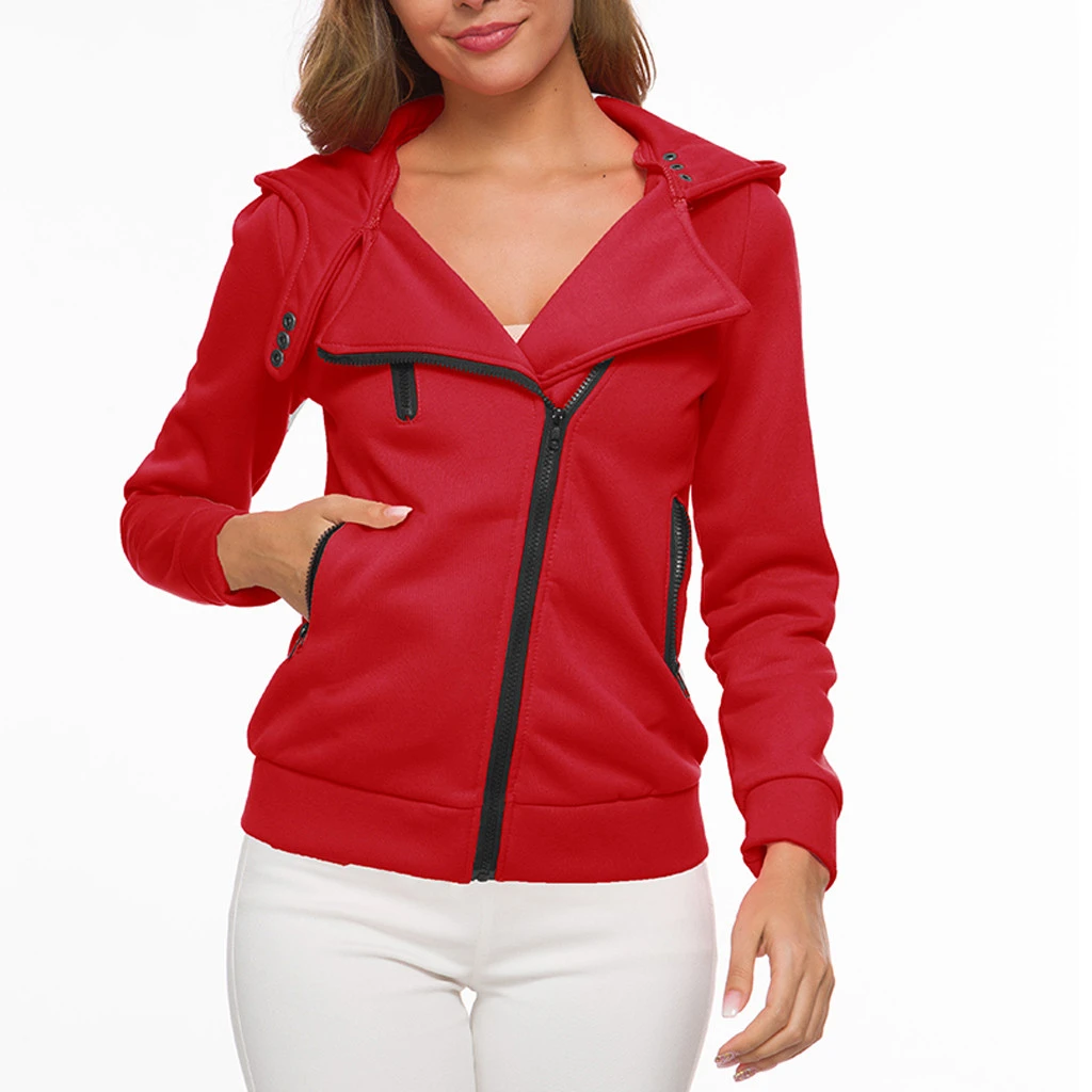 women's plus size red hoodie
