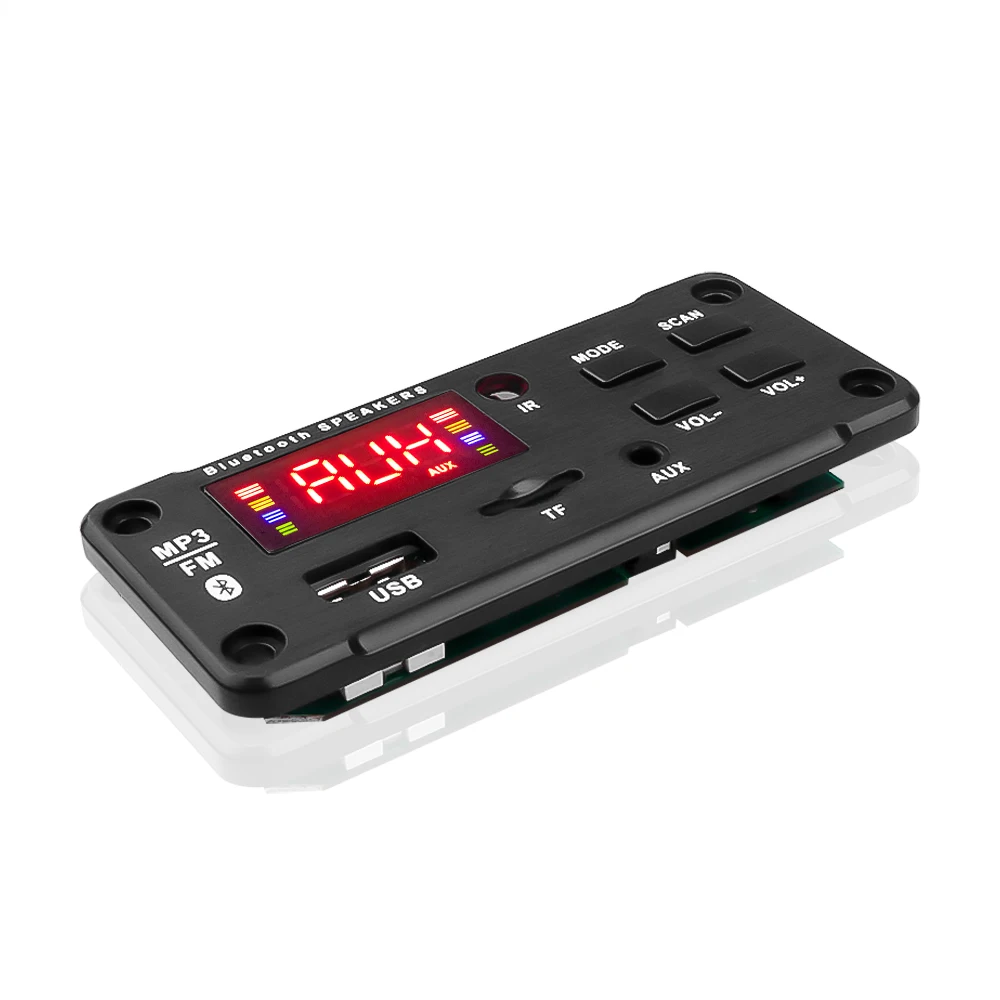 

3.5mm AUX 12V Bluetooth 5.0 WAV Mp3 Player Decoding Board FM Radio Module Wireless audio Receiver 3.5mm TF Card for Toyota Yatou