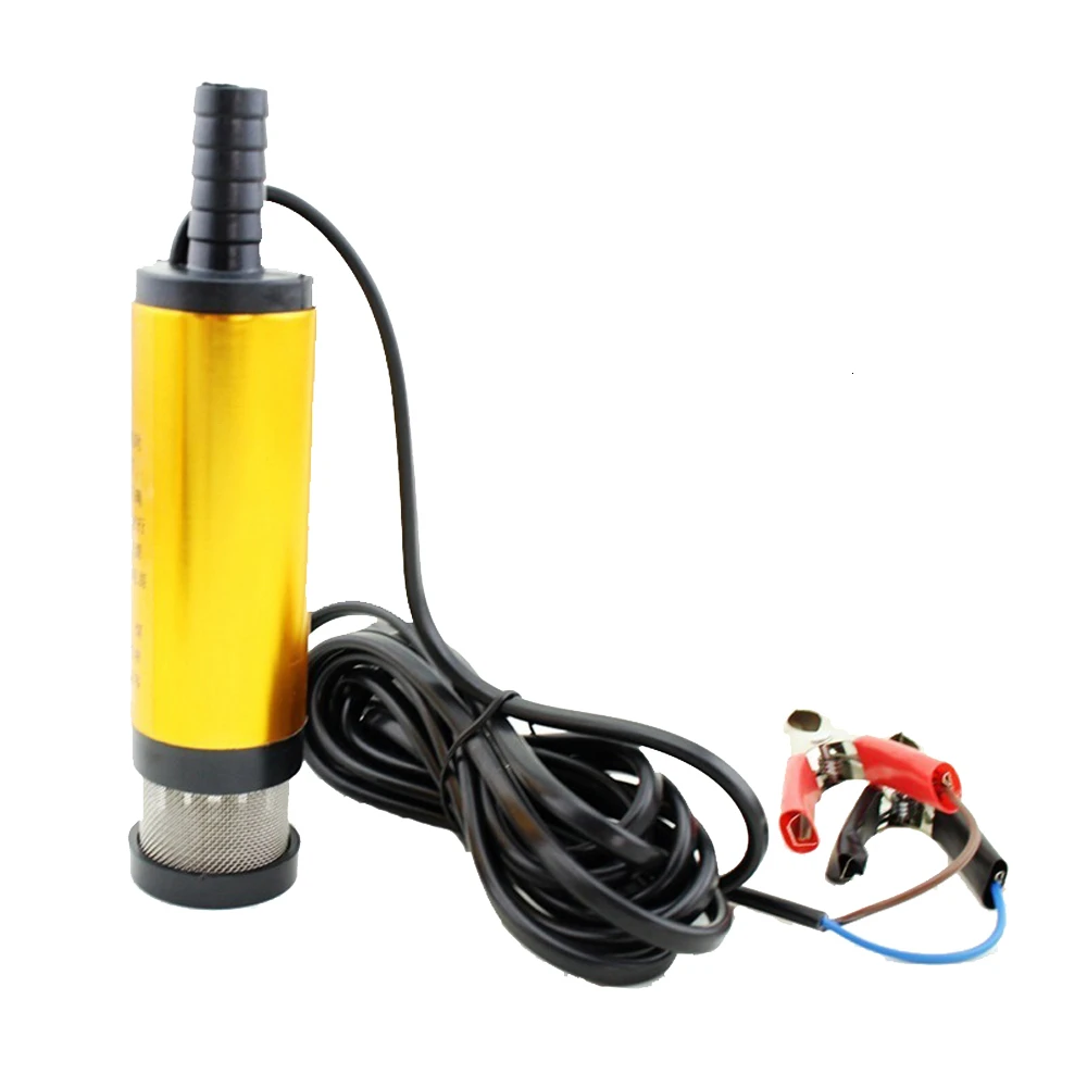 Submersible Pump DC 12V 24V Water Oil Diesel Fuel Transfer Refueling Tool 38mm 51mm 30L/min Kerosene Oil Pump Aluminum alloy