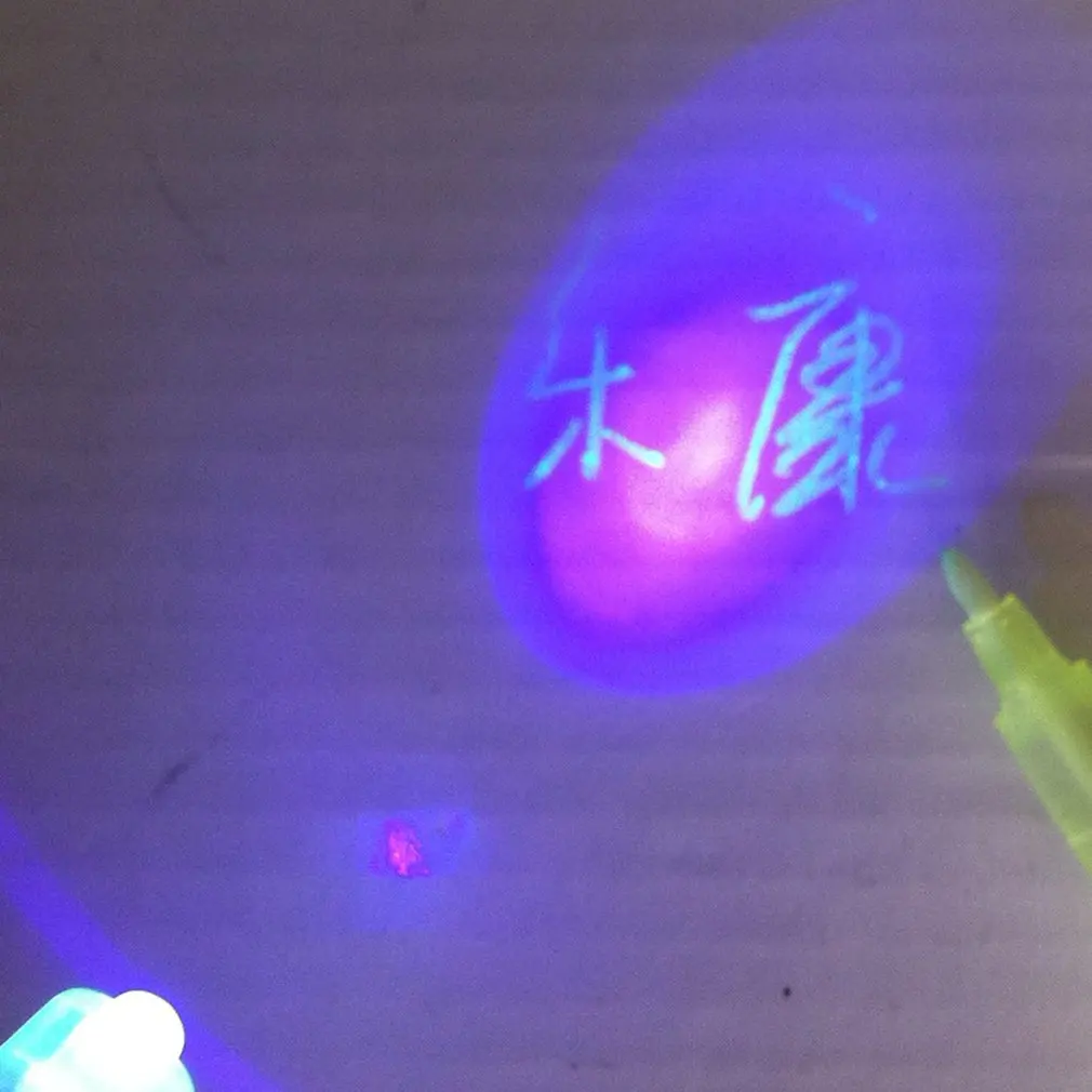 Светодиодный Экологически чистый невидимая ультрафиолетовая невидимая краска знак безопасности поддельная ручка