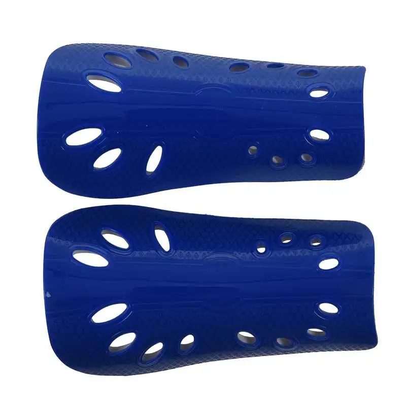 1 Pair Football Shin Pads Basketball Shin Guards Protector for Kids Adults Blue,16.3x11cm / 6