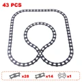 43pcs train track
