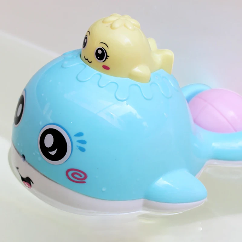 Детский плавающий КИТ для ванны, игрушка для распыления воды, инструмент для ванной, игрушки для душа для детей, погремушка в виде молотка, забавные игры для купания, подарок