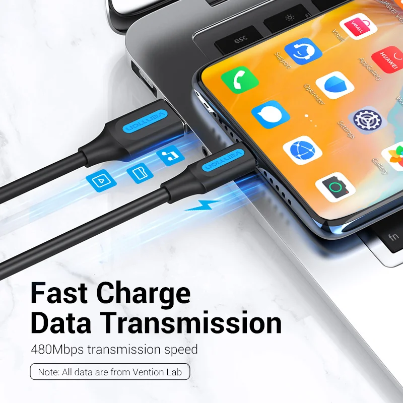 Vention USB Type C кабель для быстрой зарядки 3A 3 1 передачи данных зарядный Samsung S8 Xiaomi Huawei