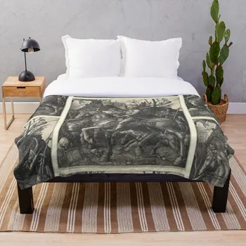 

Albrecht D%C3%BCrer or Durer Knight Death and Devil Blanket Wool Flannel Plush Blanket Bedspread For office Sherpa Blanket Couch