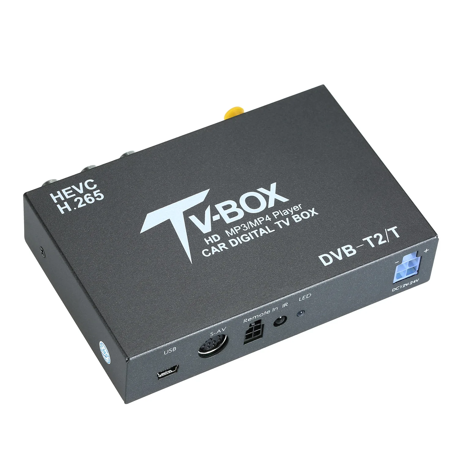 KKMOON автомобильный ТВ сигнал коробка DVB-T/T2 автомобильный Мобильный цифровой ТВ приёмник HEVC H.265 ТВ тюнер коробка Германия