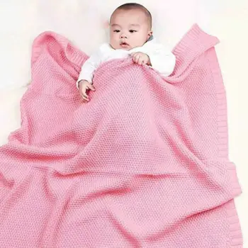 

Baby Blanket Winter Knitted Newborn Swaddle Wrap Blankets Super Soft Infant Bedding Sofa Crib Bedding Stroller Blankets