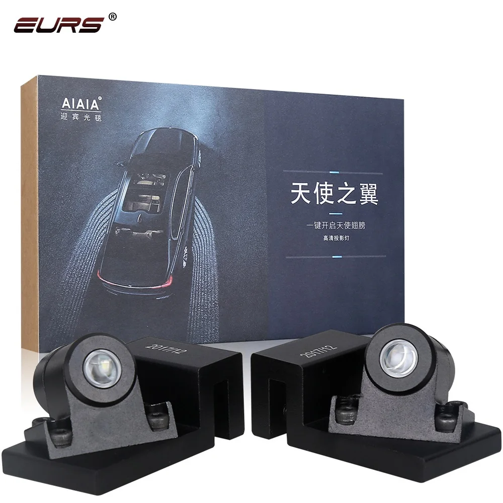 EURS(TM) 2 шт. новые продукты белый дорожный светодиод IP68 12 В led мотоцикл Добро пожаловать Светодиодные Крылья Ангела лампы для автомобиля