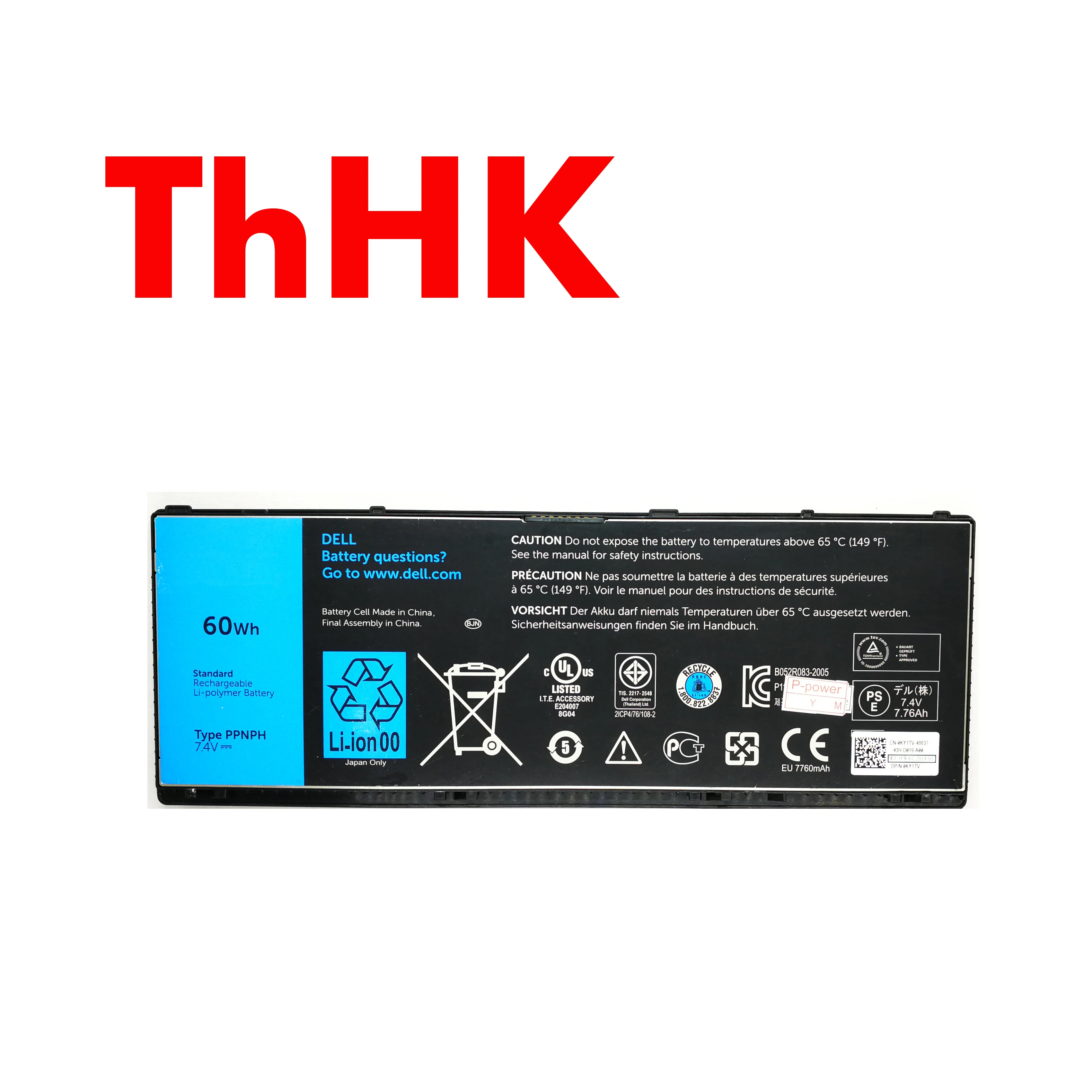 ThHK Genuine Original FWRM8 Expand 60Wh PPNPH Laptop Battery Batteries