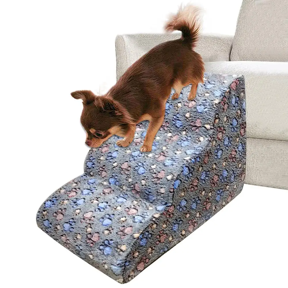 

Dog Stairs Ladder Pet Stairs Step Dog Ramp Sofa Bed Ladder For Dogs Cats Climbing Detachable Bed Ladder Pet Supplies