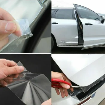 

Reusable 1x 5x300CM Anti-collision tape Protector Sill Scuff Cover Guards Bumper