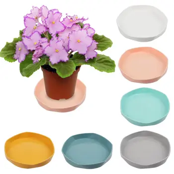1 Pc Durable Plastic Resin Plant Saucer Drip Trays Plastic Tray Saucers Indoor Outdoor Thickened Flower Pot Garden Tool