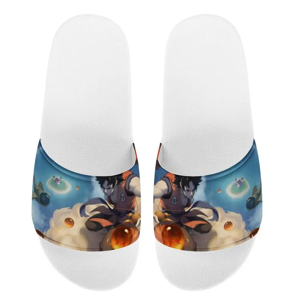 

Men Dragon Ball Custom Pattern Slippers Print Summer Fashion Slide Sandals Outdoor Non-slip Beach Shoes Platform Flip Flops
