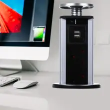 1 шт. многофункциональная Выдвижная электрическая розетка 3 штепсельная розетка 2 USB кухонная настольная розетка выдвижные аксессуары для дома