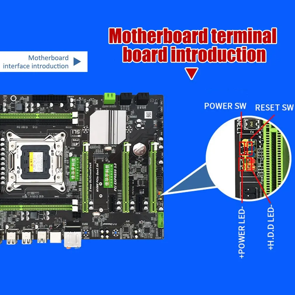  X79T DDR3 PC Desktops Motherboard LGA 2011 CPU Computer 4 Channel Gaming Support M.2 E5-2680V2 i7 S