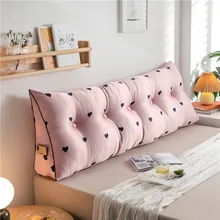 2021 venda removível cabeceira travesseiro almofada para o quarto sofá triangular grande encosto cama grande macio tatami pacote travesseiros dormitório