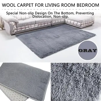 

14 Colors House Living Room Bedroom Polyester Fiber Floor Rug Carpet Anti-Skid Shaggy Area Rug Floor Mat Free Shipping