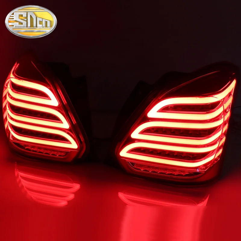 Car LED Taillight Tail Light For Suzuki Swift 2017 2018 2019 Rear Fog Lamp + Brake Light + Reverse + Dynamic Turn Signal